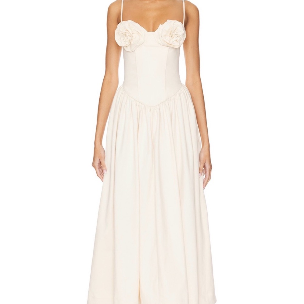 LPA Cream Midi Dress